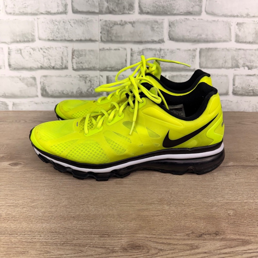 Nike Air Max 2012 Running Shoes Mesh Neon Volt Mens 10.5